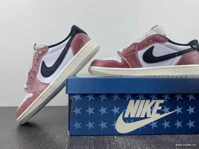 'RED BLACK' LOW 1 X JORDAN AIR OG ROOM TROPHY FN0432-017 0528